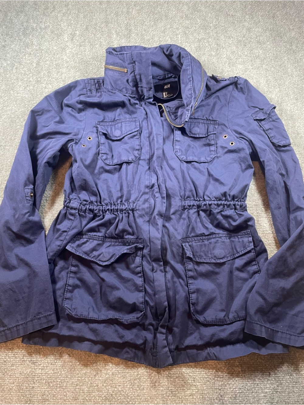 H&M Women's Dark Blue Utility Jacket